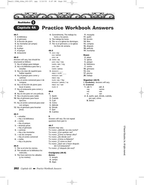 realidades 2. . Paso a paso 1 capitulo 5 practice workbook answers